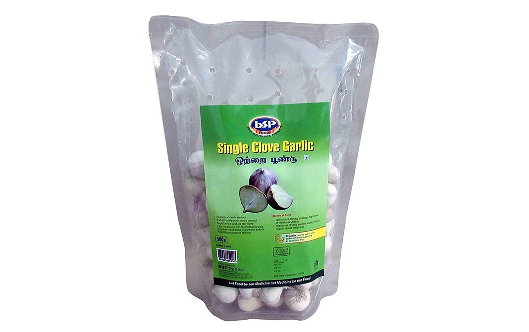 BSP Foods Single Clove Garlic    Pack  500 grams
